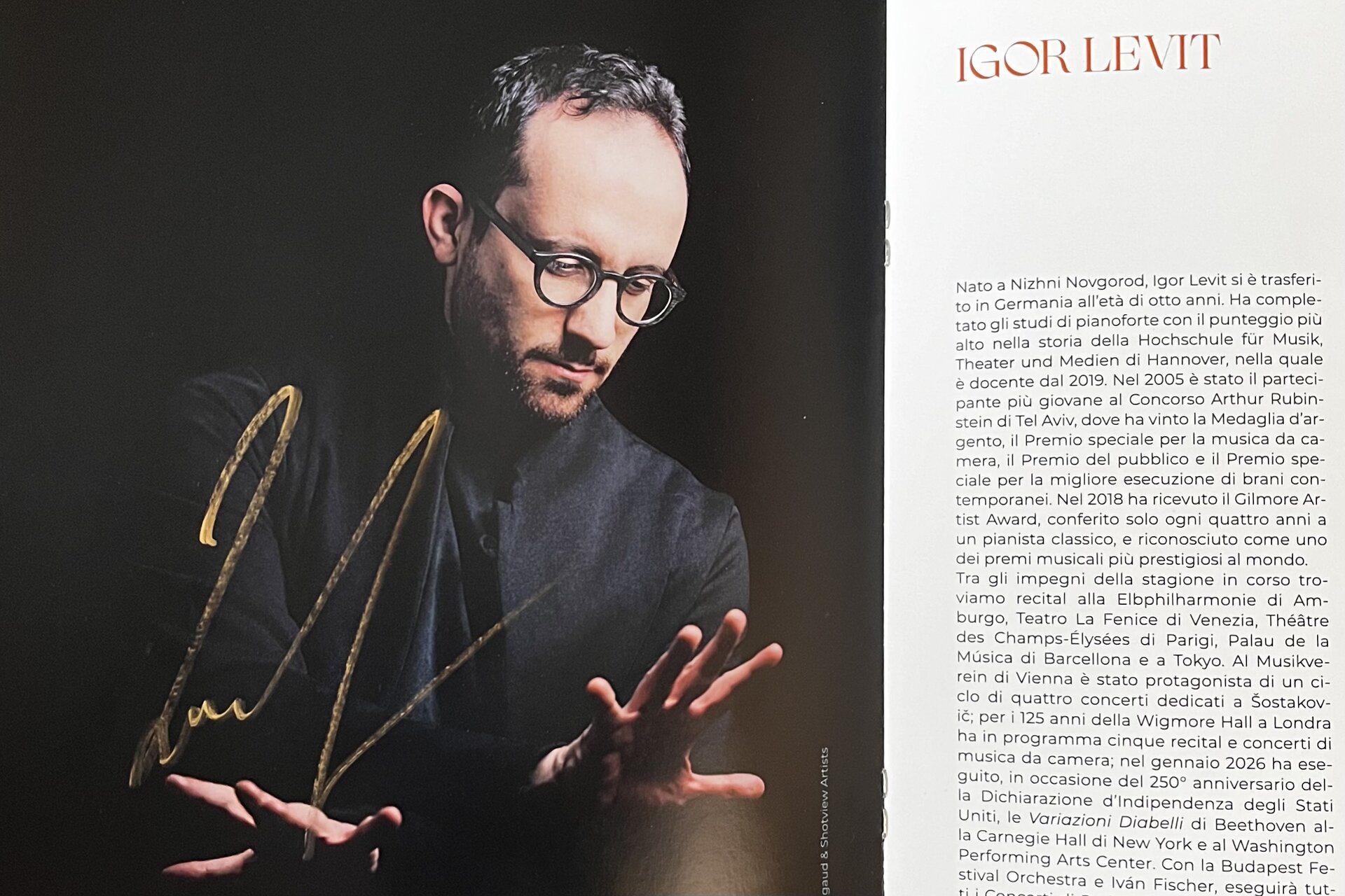 Autogramm von Igor Levit