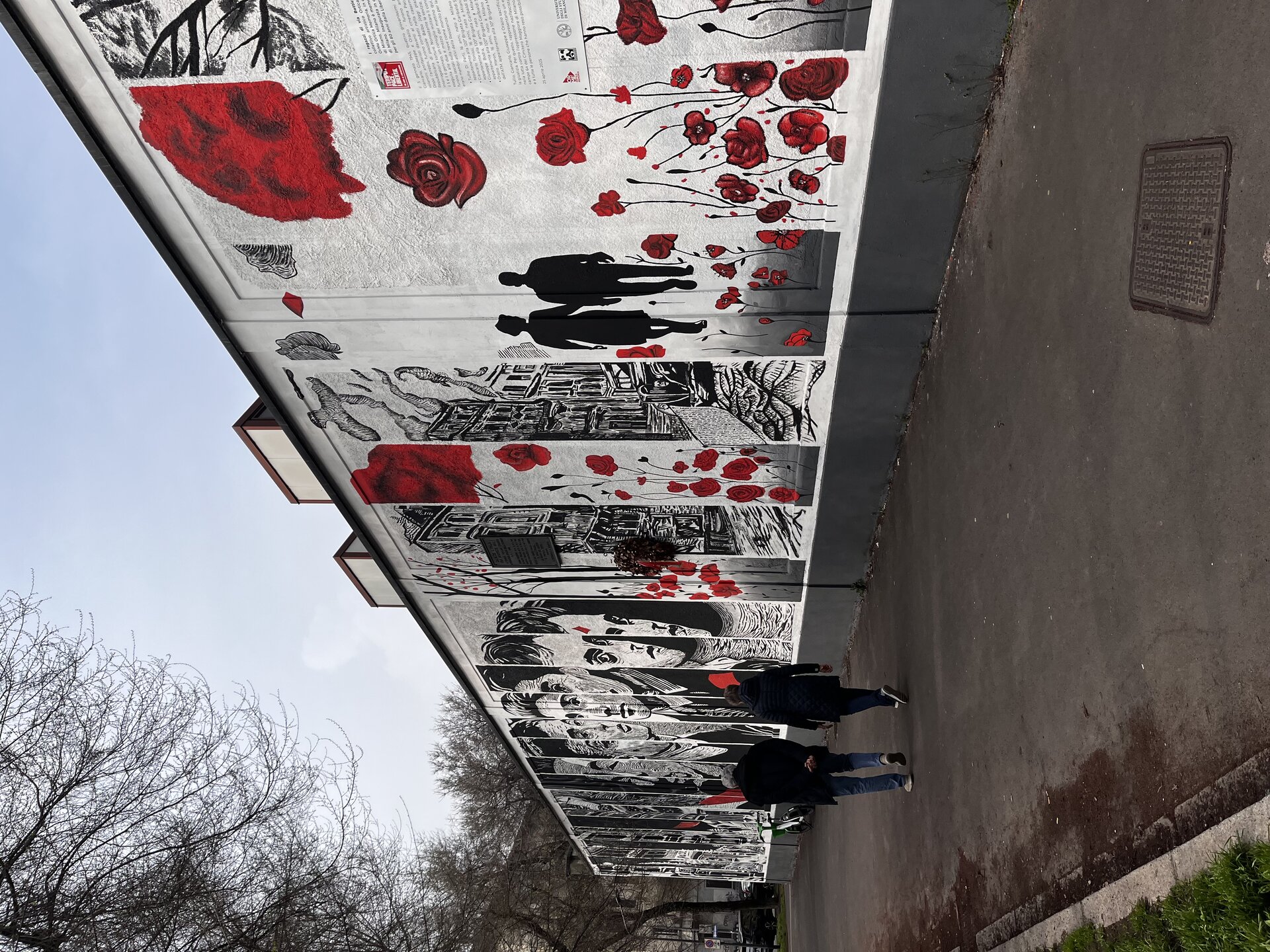 Dekorative und kunstvolle Wand in Mailand